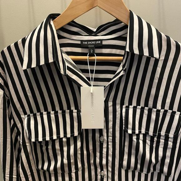 The Shore Line Paige Beach Shirt Swim Cover-up | 2 (Medium) | $165 NWT Brand New - Picture 5 of 6